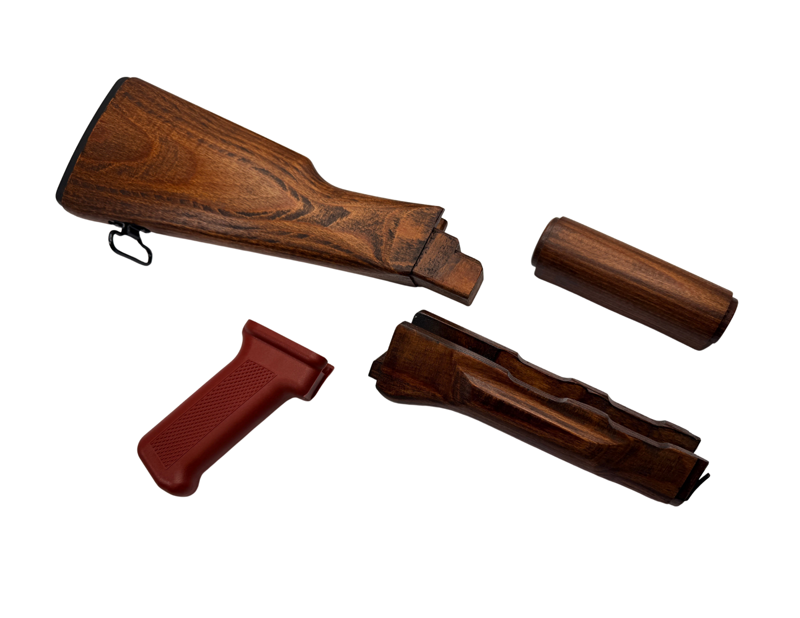 Pioneer Arms Polish Laminated Wood Furniture Set With Polish Red Pistol Grip image 1