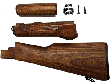 Pioneer Arms Polish Laminated Wood Butt Stock & Handguard Set- Fits AKM